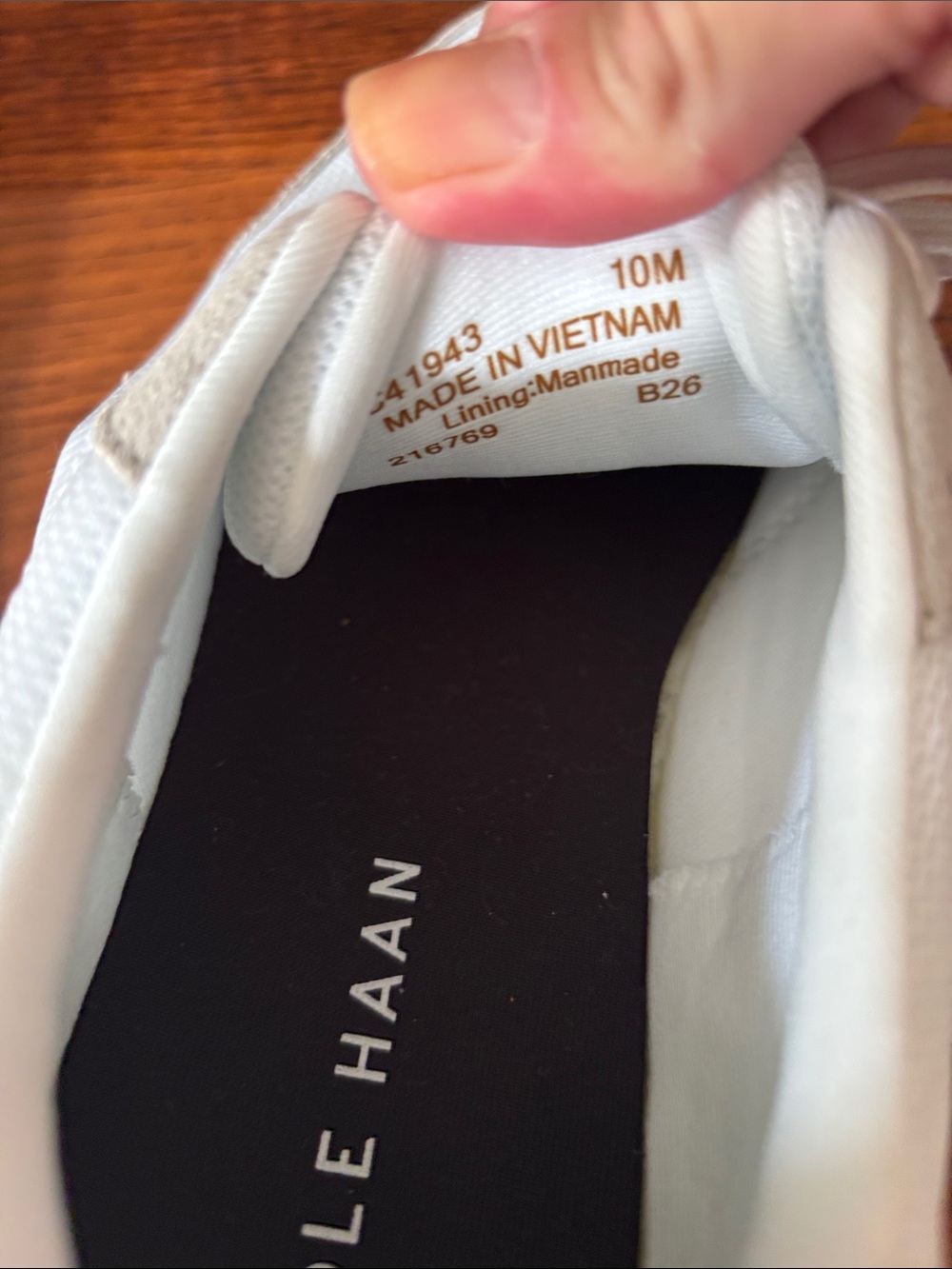 Cole Haan White & Beige Men's Lace-Up Sneakers - Picture 5 of 8